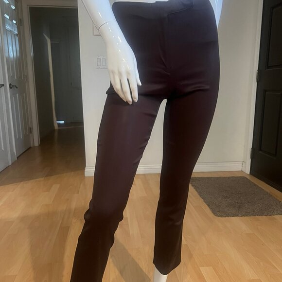 VINTAGE FUTURE OZBEK BY RIFAT OZBEK CROPPED SLIM PANTS SIZE 4 US - Picture 1 of 6